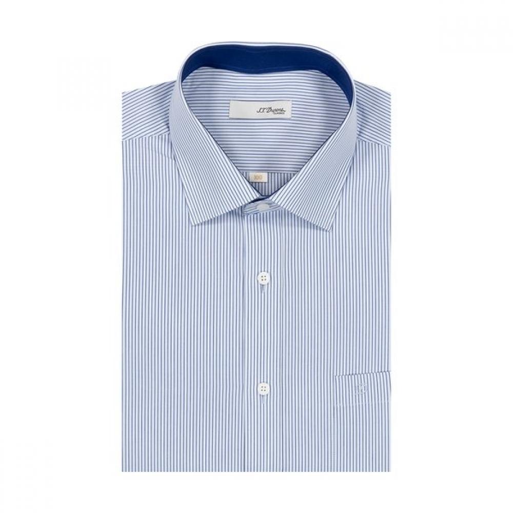 

S.t. Dupont 120s Stripe Regular Fit Short Sleeve Shirt Se4mm11hs107sbu 105