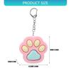 Interactive Cat Paw Keychain Press Toy for Stress Relief Keyring Office Travel Sturdy Plastic Accessory Gift