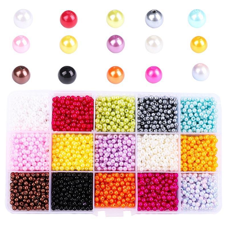 

DIY Handmade ABS Pearl Beads Set for Jewelry Making - Bracelets, Necklaces, Earrings