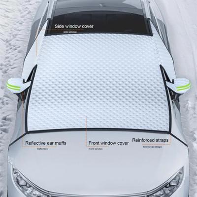 Universele Winter Buiten Sneeuwbestendige Voorruithoes Auto Sneeuwschild Vorstbescherming Winddichte Riem voor SUV Sedan
