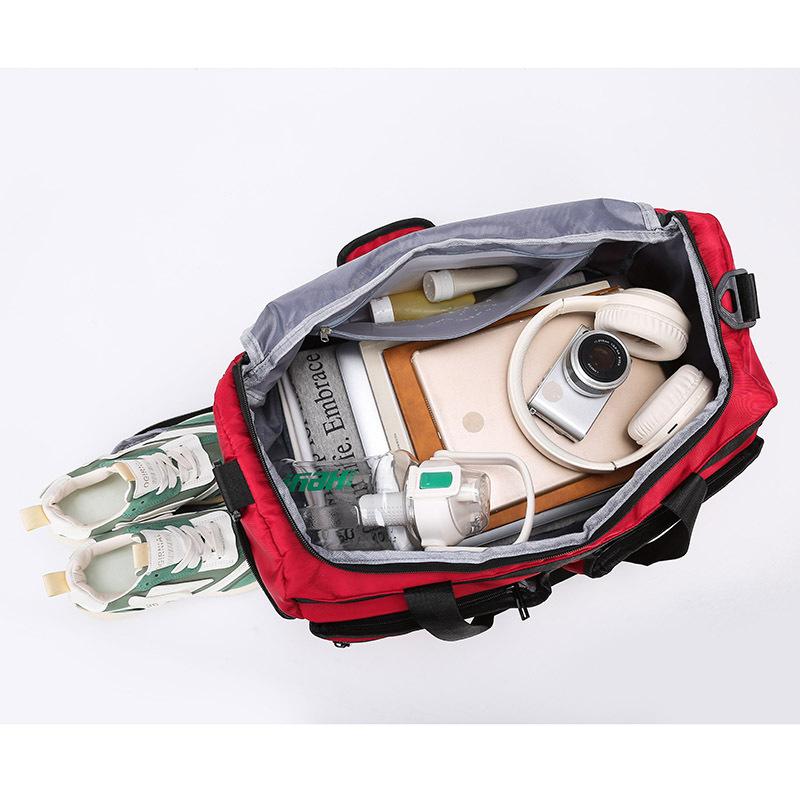 Large Capacity Travel Bag Independent Shoe Compartment Fitness Multi-compartment Multifunctional Waterproof Wear-resistant Handbag