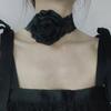 3-color Lace Rose Braided Ribbon Choker Gothic Wide Choker Vintage 90s Lace Choker Collar Necklace for Women Girls
