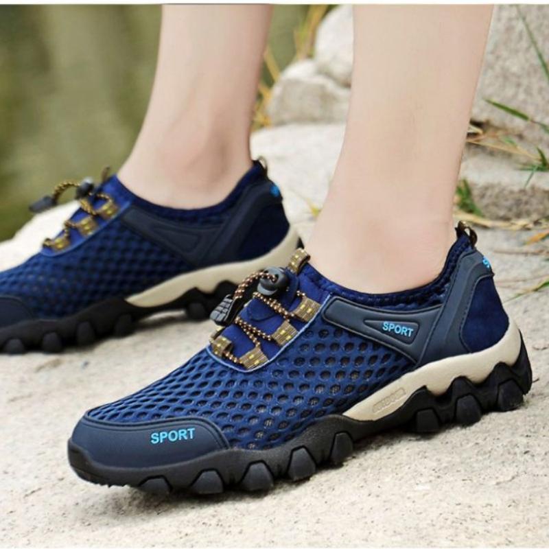 Mesh Shoes for Men Sneakers Spring Breathable Jogging Men's Platform Shoes Outdoor Low-top Non-slip Men Shoes Zapatillas Hombre