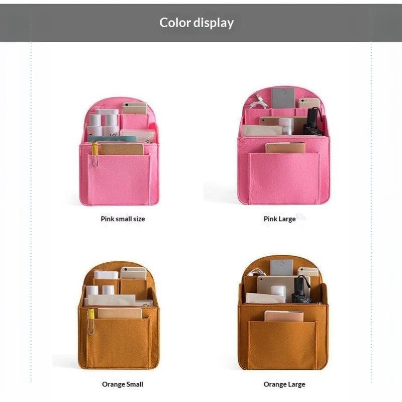 Insert Organisateur de Sac à Dos en Feutre Sac à Compartiments Multiples Doublure Sac dans Sac Grande Capacité Léger Séparateur Pour Voyage École Rangement