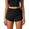 Modische Damen-Freizeit-Locker-Sitzende Bequeme Fitness-Sport Schnelltrocknende Dünne Leichte Kunst-Zweiteiler Dreiviertel-Shorts