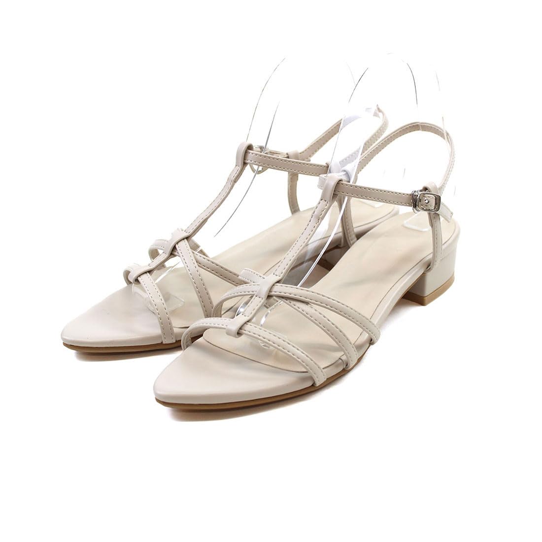 

Vivian Туфли-лодочки с острым носком и низким каблуком V30600SM Слоновая кость M Женские Т-образный ремешок (23,0-23,5) слоновая кость