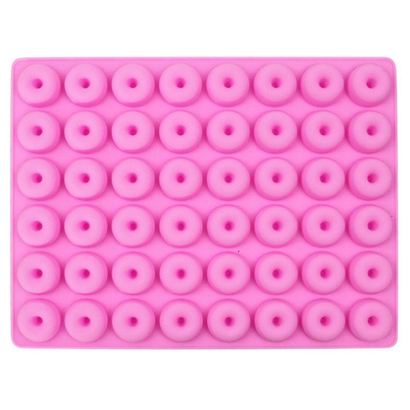 Mucegai din silicon cu 48 de cavități, pentru gogoși elegante, ciocolată, formă de copt