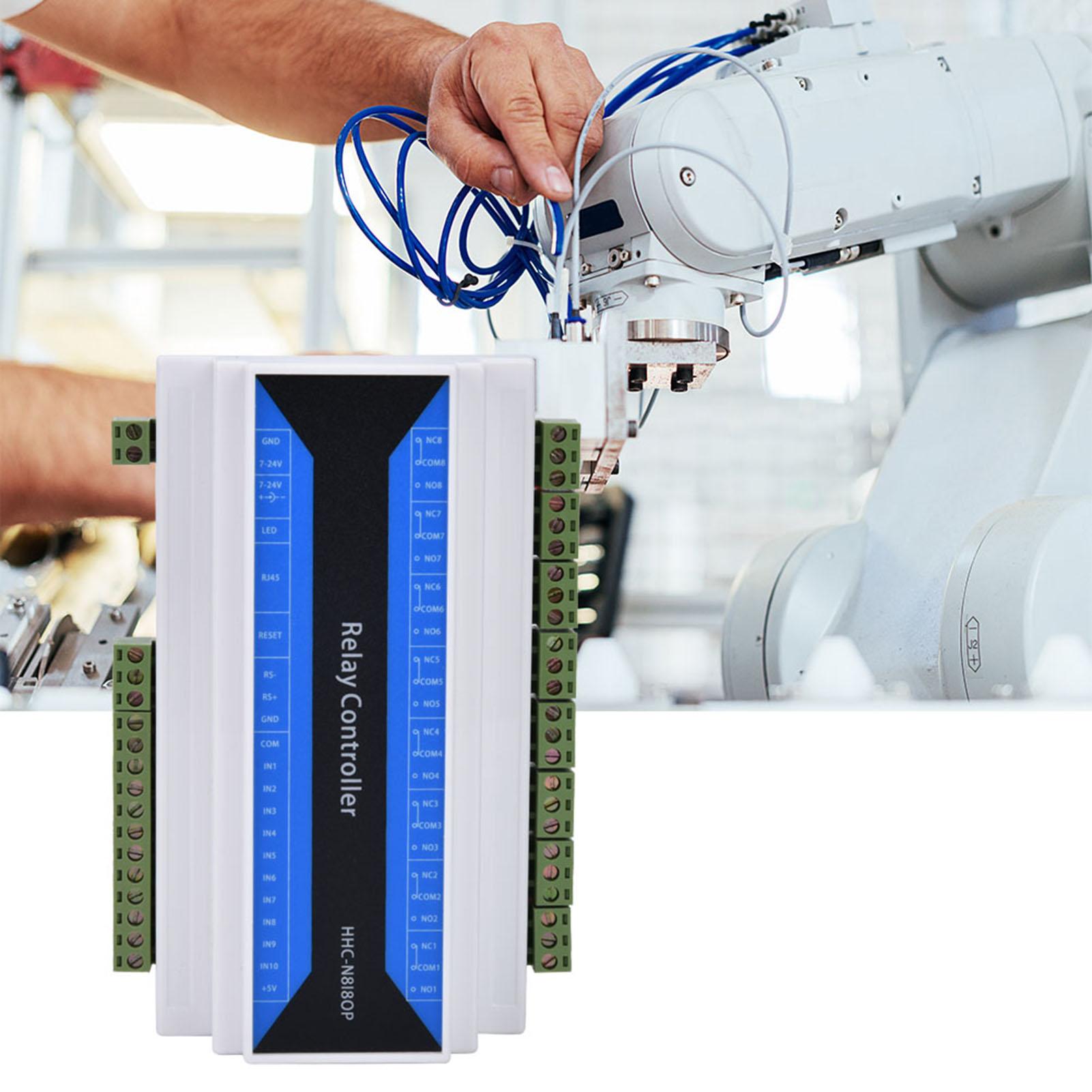 

8 Channel Network Relay Module Remote Control Relay Device Ethernet to RS485