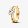 copper Double Heart Ring Bow Starfish Crown Bow Moon Rings Ideal For Women Fine Jewellery Wedding Party Valentines Day Gift