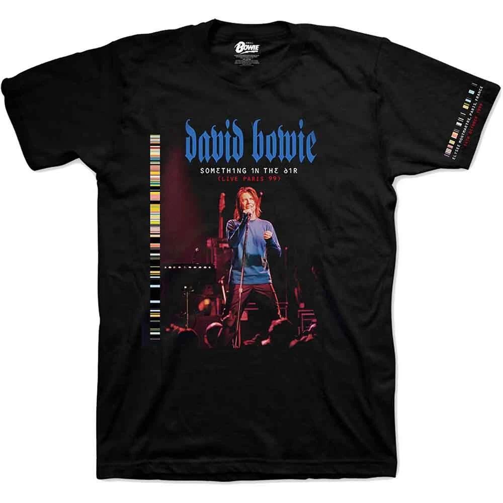 David Bowie Live In Paris T-Shirt Black New XXXL