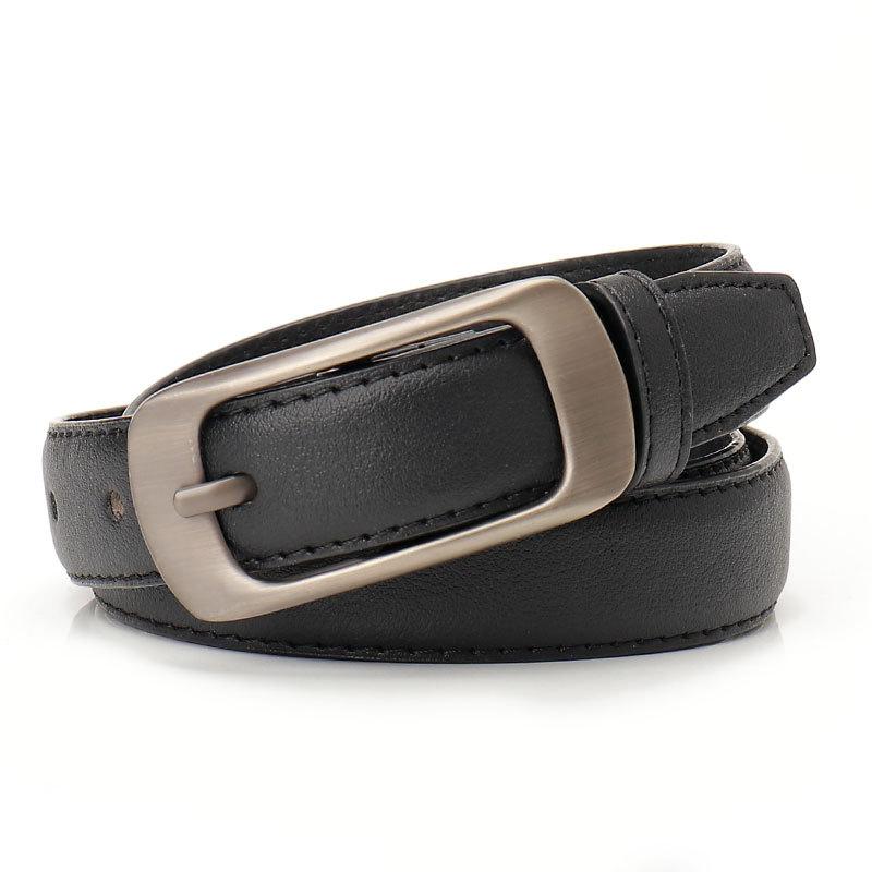 New Simple Casual Pin Buckle Women's Belt Versatile Suit Jeans Belt High-end Sense Men's and Lesbian Belt Women