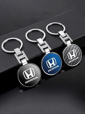 New 1Pcs Car Emblem Keychain Metal Key Ring Accessories For Civic Accord Fit Jazz Pilot C-RV City H-RV Accessories TO0