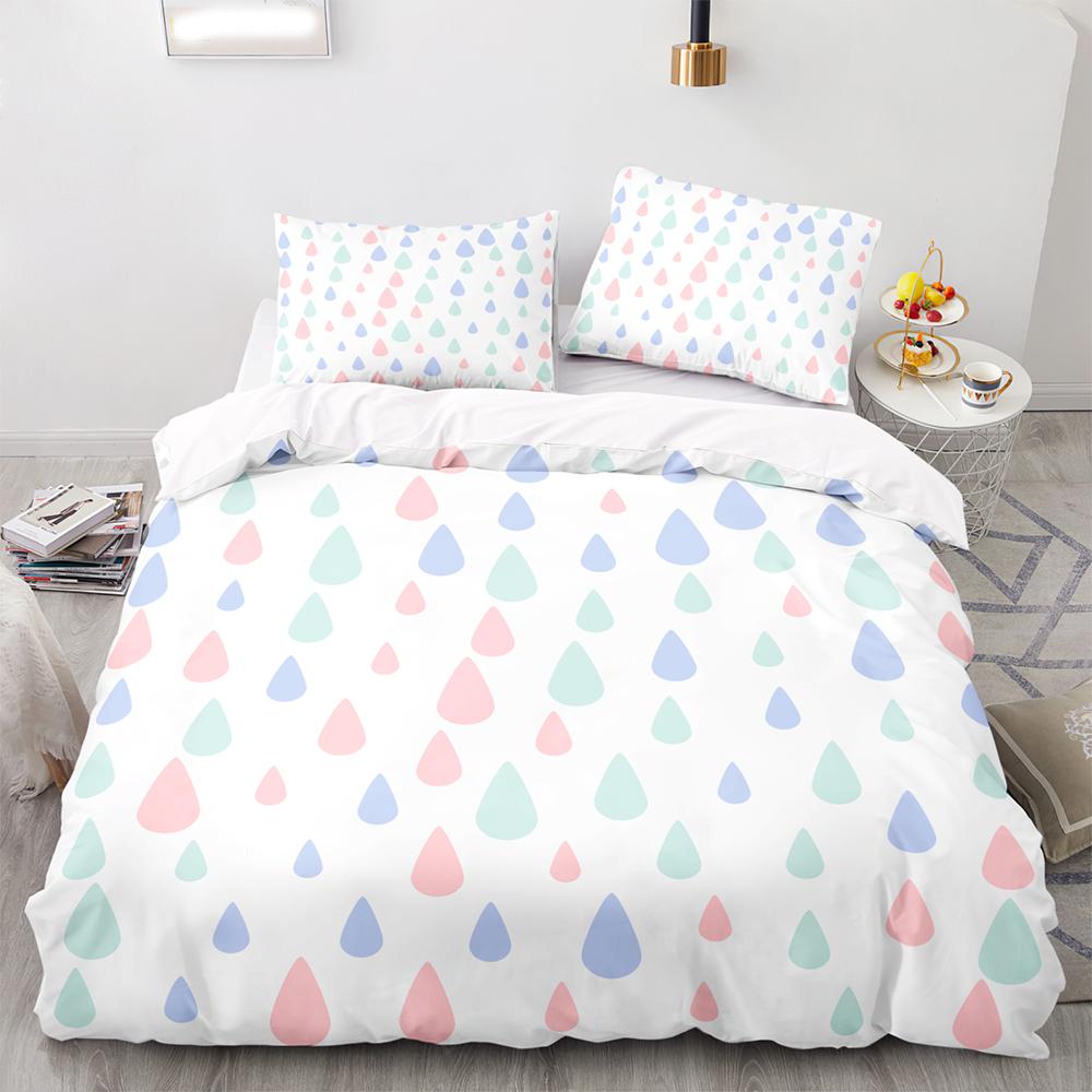 3D Printed Gray Geometric Pattern Duvet Cover Set King Queen Twin Full Size Polyester Comforter Cover for Kids Teen Bedding Set