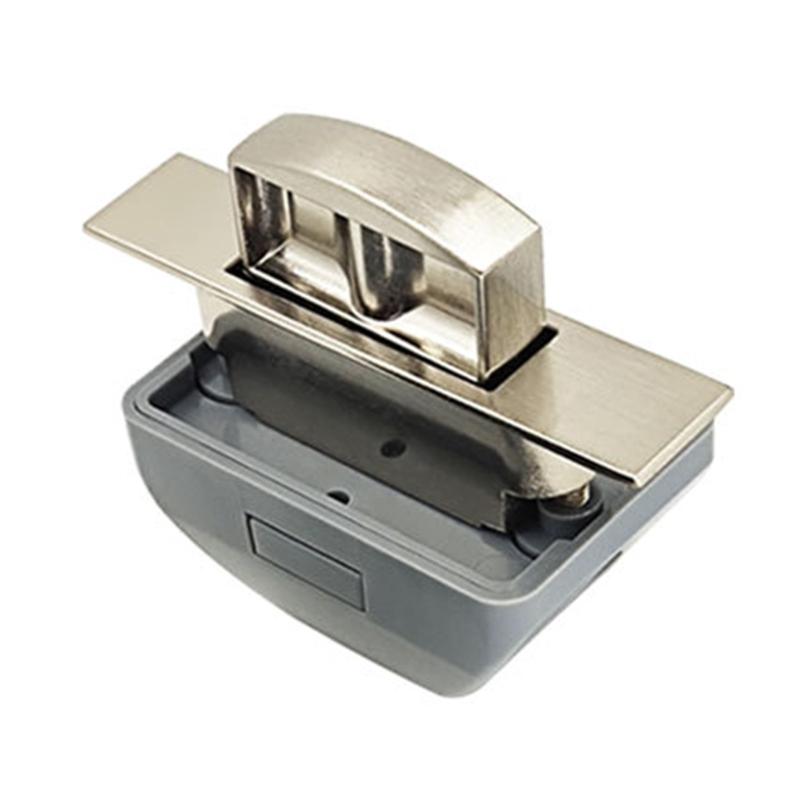 Replacement Drawer Lock Catch Convenient Push Button Lock Durable for Motorhomes Keep Belongings Secure & Organized
