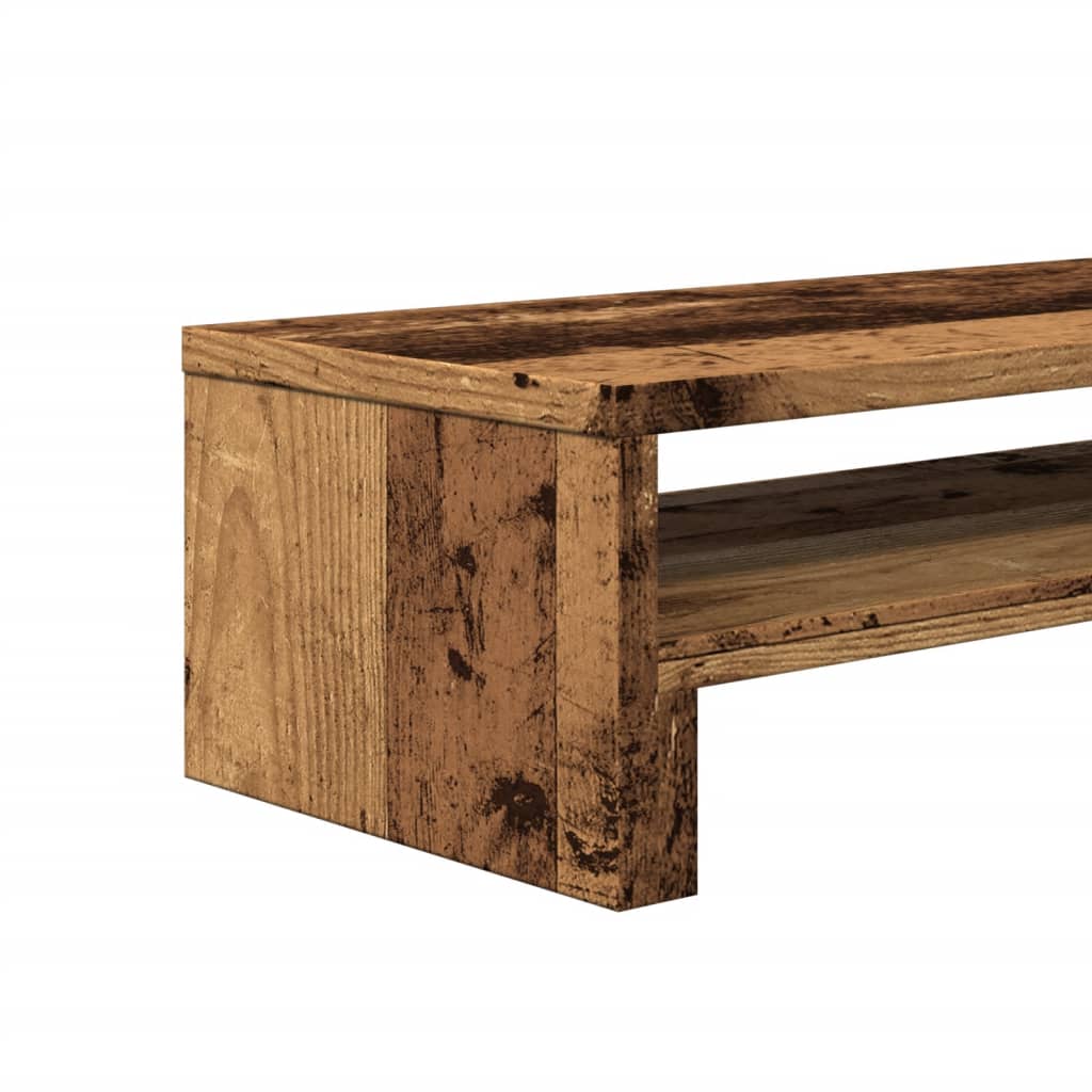 Monitor Stand with Vintage Wood Look 54 X 22 X 15 Cm Engineered Wood