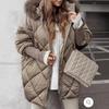 2024 Women's Winter Hooded Cardigan Coat - European & American Style