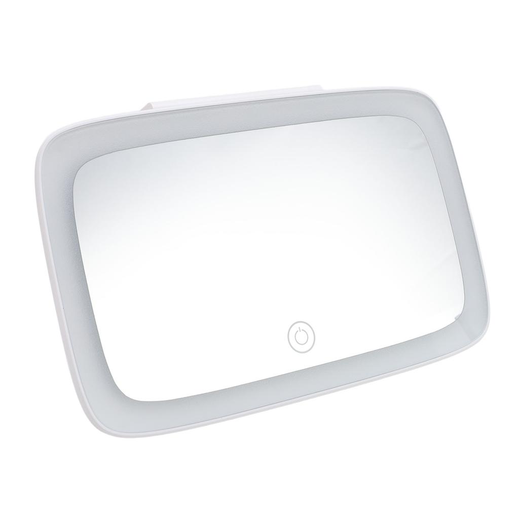 Car Sun Visor Vanity Mirror LED Light Makeup Mirror Rechargeable 3 Color Temperature Adjustment Vani