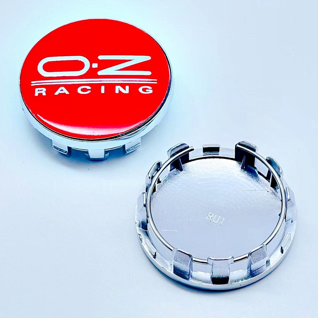 4 szt. 59 mm Stylizacja Samochodu OZ Racing O.Z Logo Dekielki Środkowe Piast Kół Samochodowych Naklejka Ozdoba Pokrywy Felgi Odznaka Emblemat Akcesoria Samochodowe