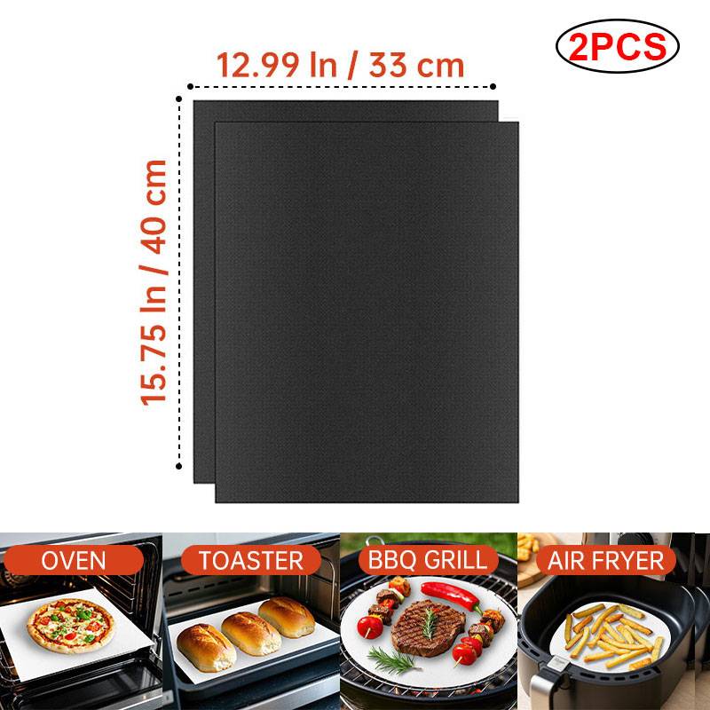 Multifunctional Grill Mat Microwave Oven Mat Household Grill Pan Liner Reusable High Temperature Resistant Baking Accessories