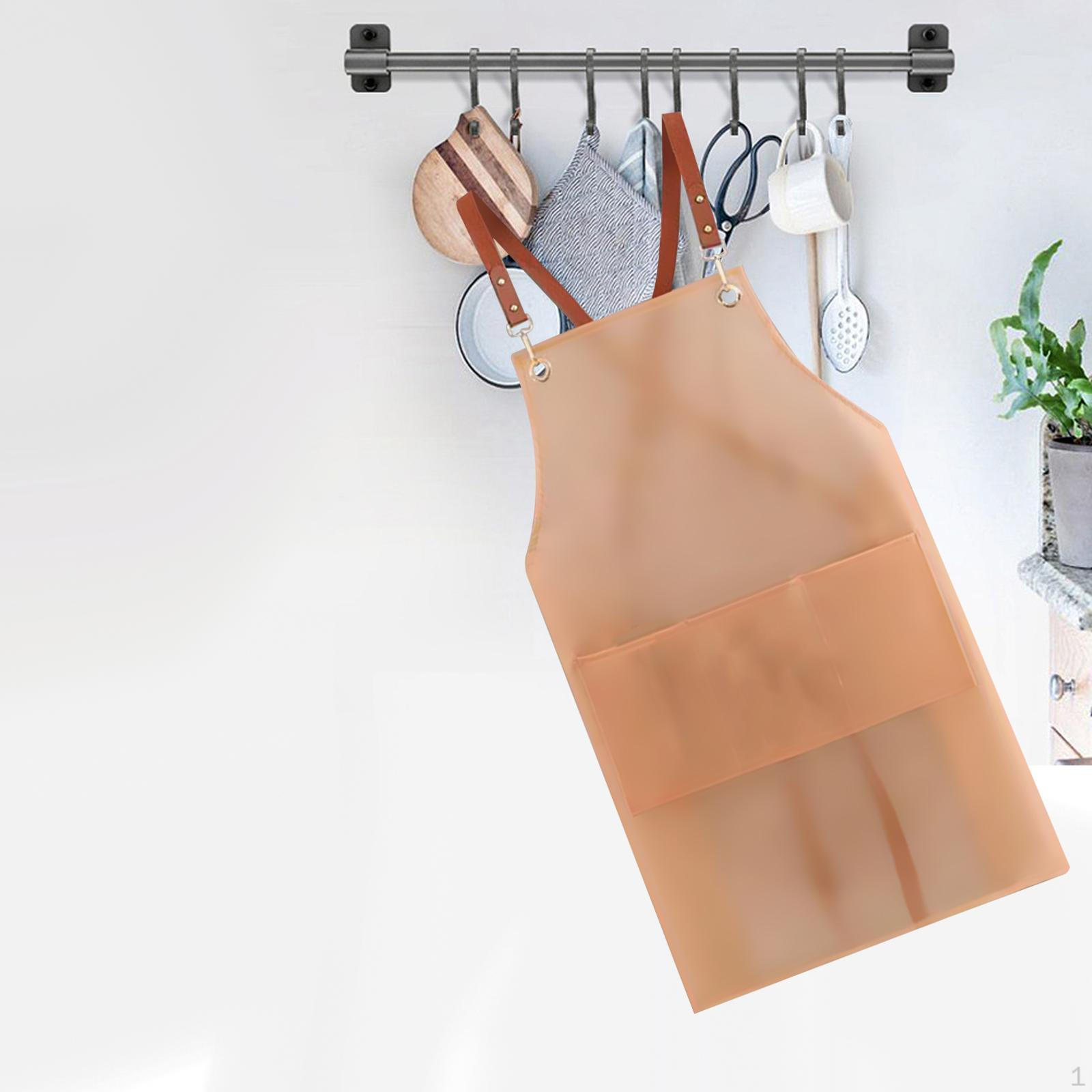 

Фартук для гриля полупрозрачный со спинкой Pink Long Pocket