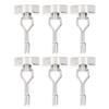 6Pcs Swing Magnetic Hook Set No Drilling Need Decorative Beautiful Looking 180 Degrees  Rotating Hooks 0‑15kg Nickel