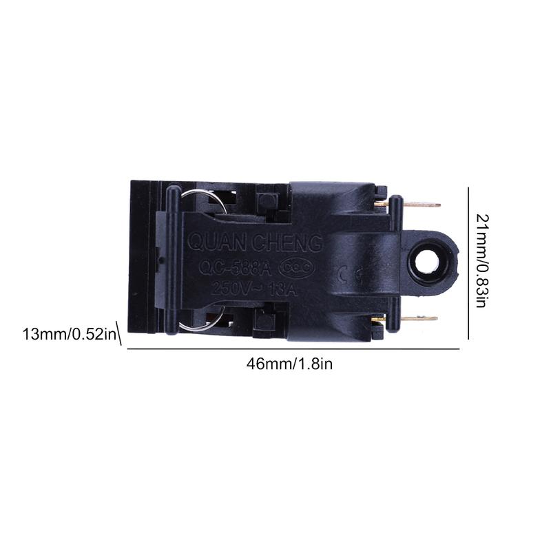 Boiler Thermostat Switch 13A 250V Electric Kettle Power Switch Universal Accessory Kettles Pressure Jump Switch Plastic+Metal