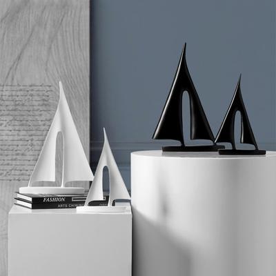 Nordische moderne einfache Segelboot-Geschirr-Harz-Handwerk kreative Wohnzimmer Büro Desktop Home Decor