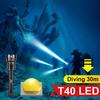 Professional Diving Torch Amphibious Flashlight Super Bright Diving Flashlight Scuba Lantern Underwater Light Dive Lamp