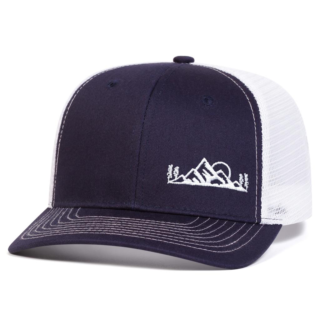 Unisex Mountain Embroidery Baseball Net Caps Spring And Summer Outdoor Adjustable Casual Hats Sunscreen Hat