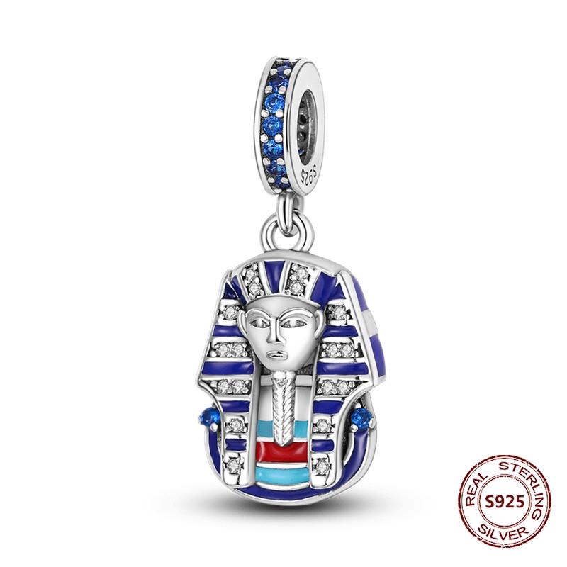 Teufelsaugen Anhänger 925 Kupfer Original Hand von Fatima Blauer Zirkon Kreuz Blaue Augen Charms Passend für Armband DIY Herstellung Zirkon Geschenk