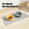 Waterproof Silicone Pet Feeding Mat - Thin with Raised Edge, Food/Bowl Placemat for Dogs & Cats, Anti-Spill