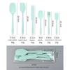 6pc Silicone Spatula set for baking-cake frosting kit with brush, non-stick scrapers & cream spreads |   cute kitchen gadgets