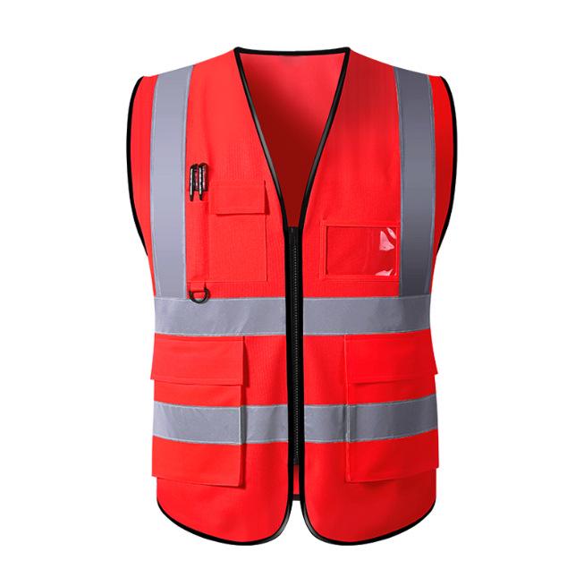 Multi-Pocket Reflective Vest for Drivers, Sanitation, Traffic, Cycling & Construction