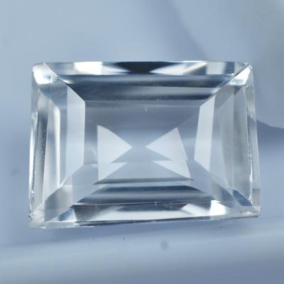 Beautiful Natural White Sapphire Baguette Cut 10.50 Loose Gemstone CERTIFIED
