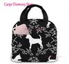Unisex Food Warmer Bag Chihuahua Dog Lunch Bag Reusable Lunch Box Lunch Cooler Tote
