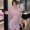 Sexy Transparent Erotic Lingerie Hip Hugging Mesh Skirt Hand Tearing Perverted Pure Desire Temptation Passionate Pajamas