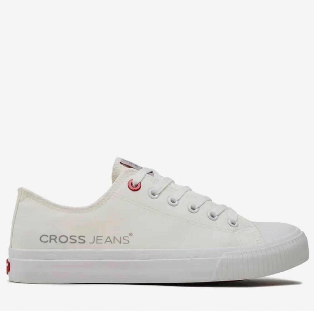 Cross jeans LL1R4021C - white men's sneakers, classic casual sneakers