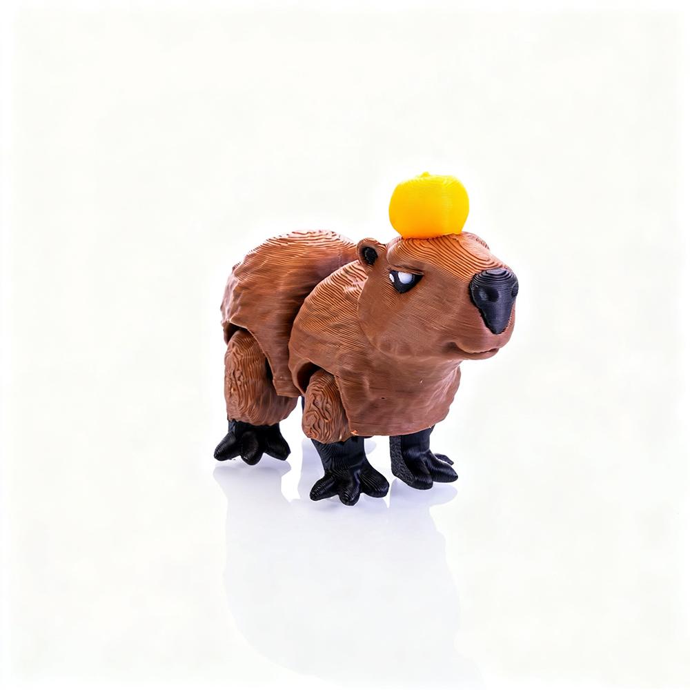 

3D Printed Capybara Multi-jointed Action Figure Cute Animal for Home Decoration Accessories Desk Figurines