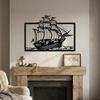 Sailboat Metal Wall Art, Coastal Ocean Home Decor, Marina Entry Sign