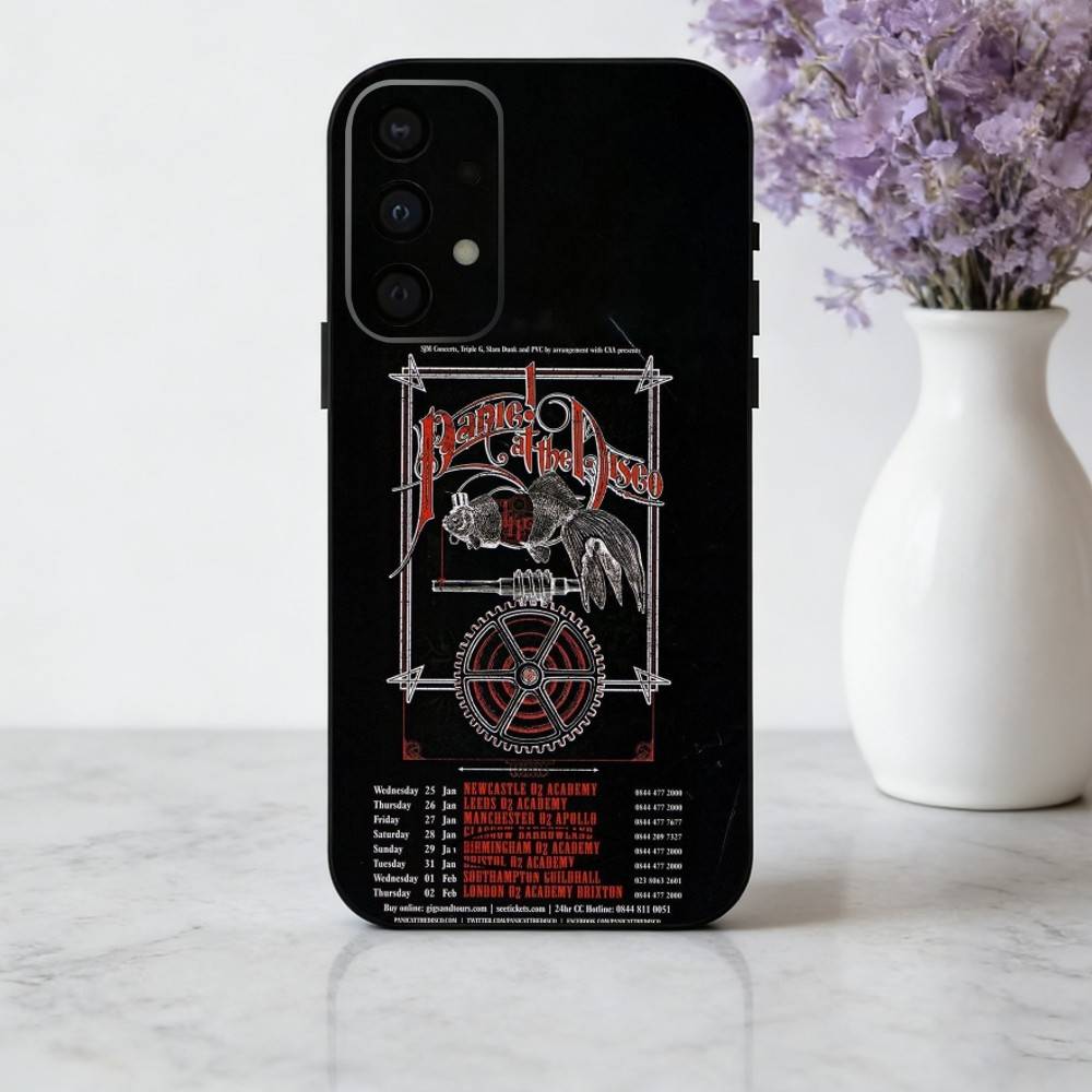 P-Panic A-At-t The D-Disco-o Phone Case For Samsung Galaxy A73,A72,A71,A70,A53,A52,A51,Soft Silicone Black Cover