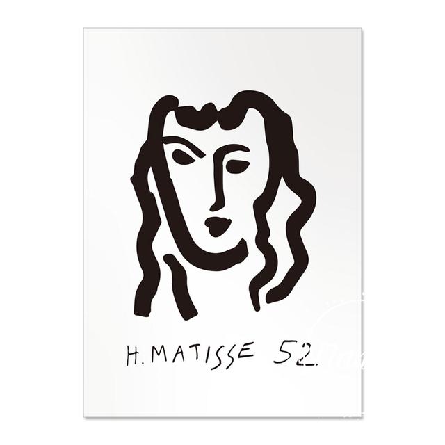 Vintage Abstract Matisse Line Figure Minimalist Europe Canvas Painting Posters Prints Wall Art Pictures Living Room Home Decor No Frame