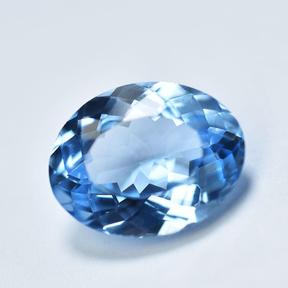 AAA+ 9.9 Ct Oval Cut Natural Gemstone Certified Blue Sapphire Gemstone