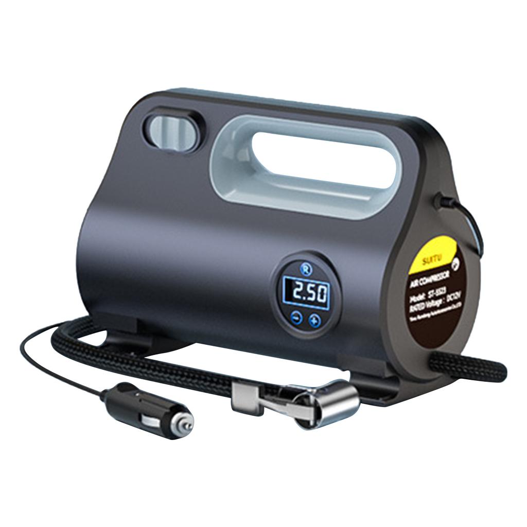 Tire Inflator Portable Air Compressor 150PSI Portable Air Pump, Accurate Pressure Digital Display Fast Inflation for Car