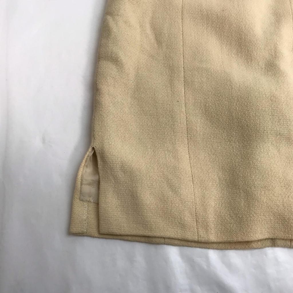 Chloe Knee-Length Tight Skirt Ivory 40 Women's M(USED)