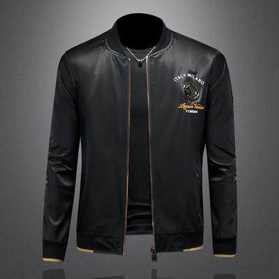 Marca Registrada 2025 Nuevo Estilo Cuello Alto Ajustado Moda Casual para Hombre Ropa de Abrigo JK9226