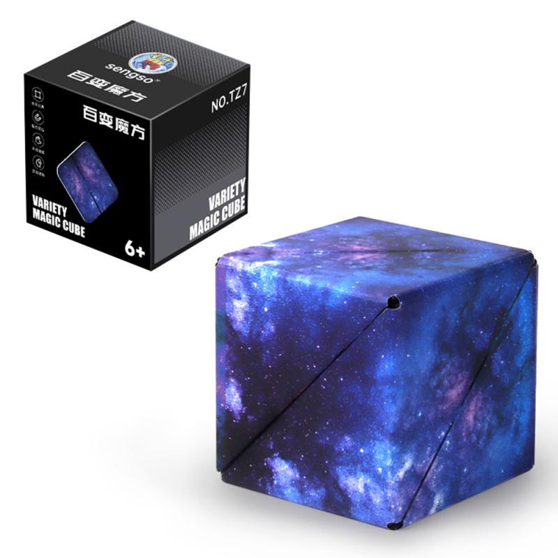 Magnetic Magic Cube Variety Geometric Changeable 3d Decompression Infinite Cube For Kids Toys