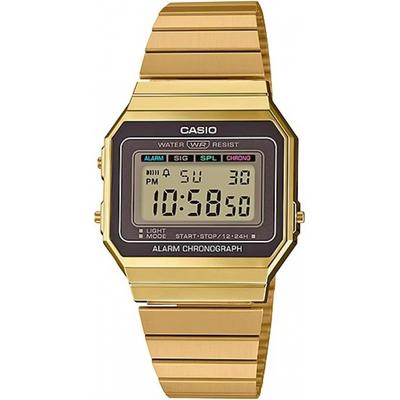 Unisex Digital Watch Vintage Series Gold A700wg 9a