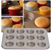 Carbon Steel Cupcake Tin 12-Cup Design Bakeware Tray Tartlets Muffin Mold  Home Baking