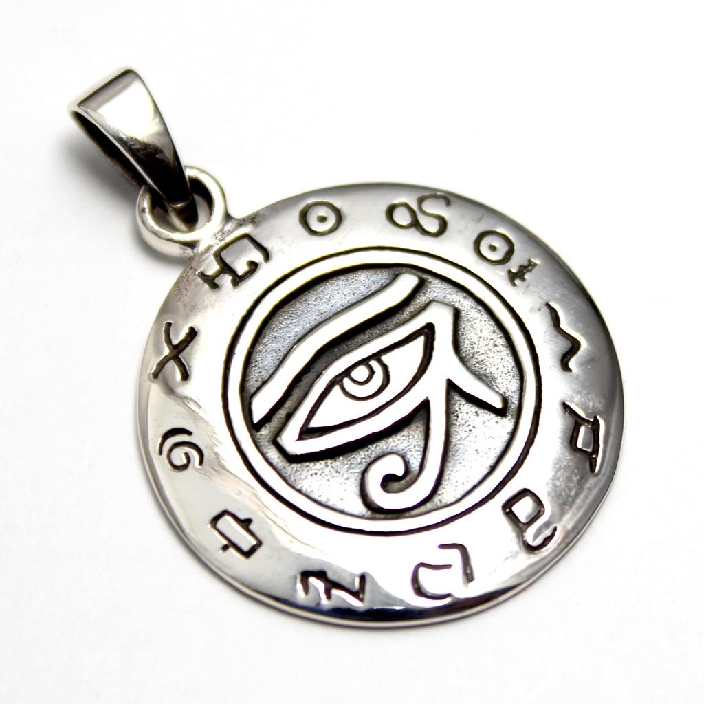 Eye of Horus Egyptian Silver 925 Pendant Top Amulet Amulet