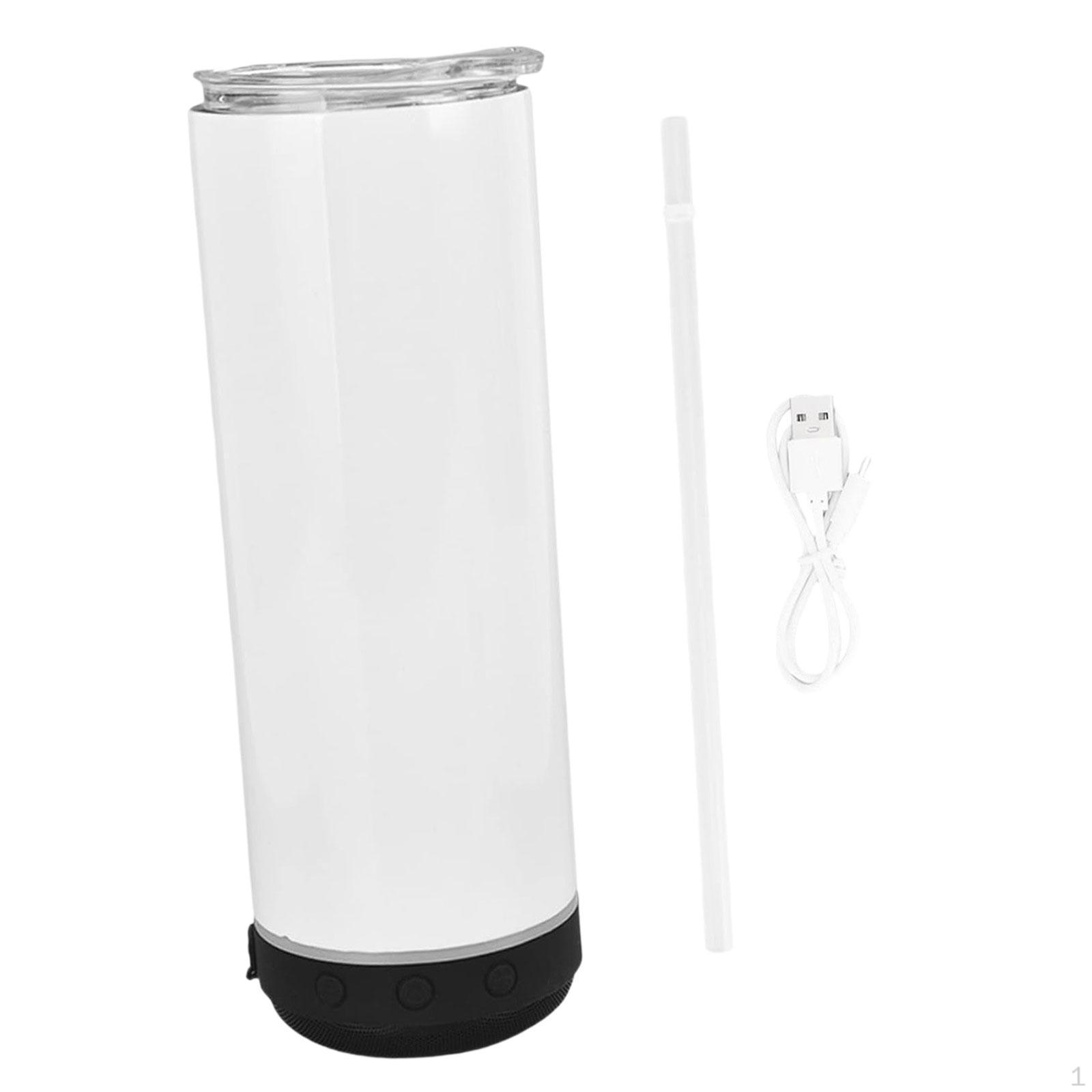 

20oz Multipurpose Speaker Cup with Straw Universal Music Tumbler for Water Gray чорний